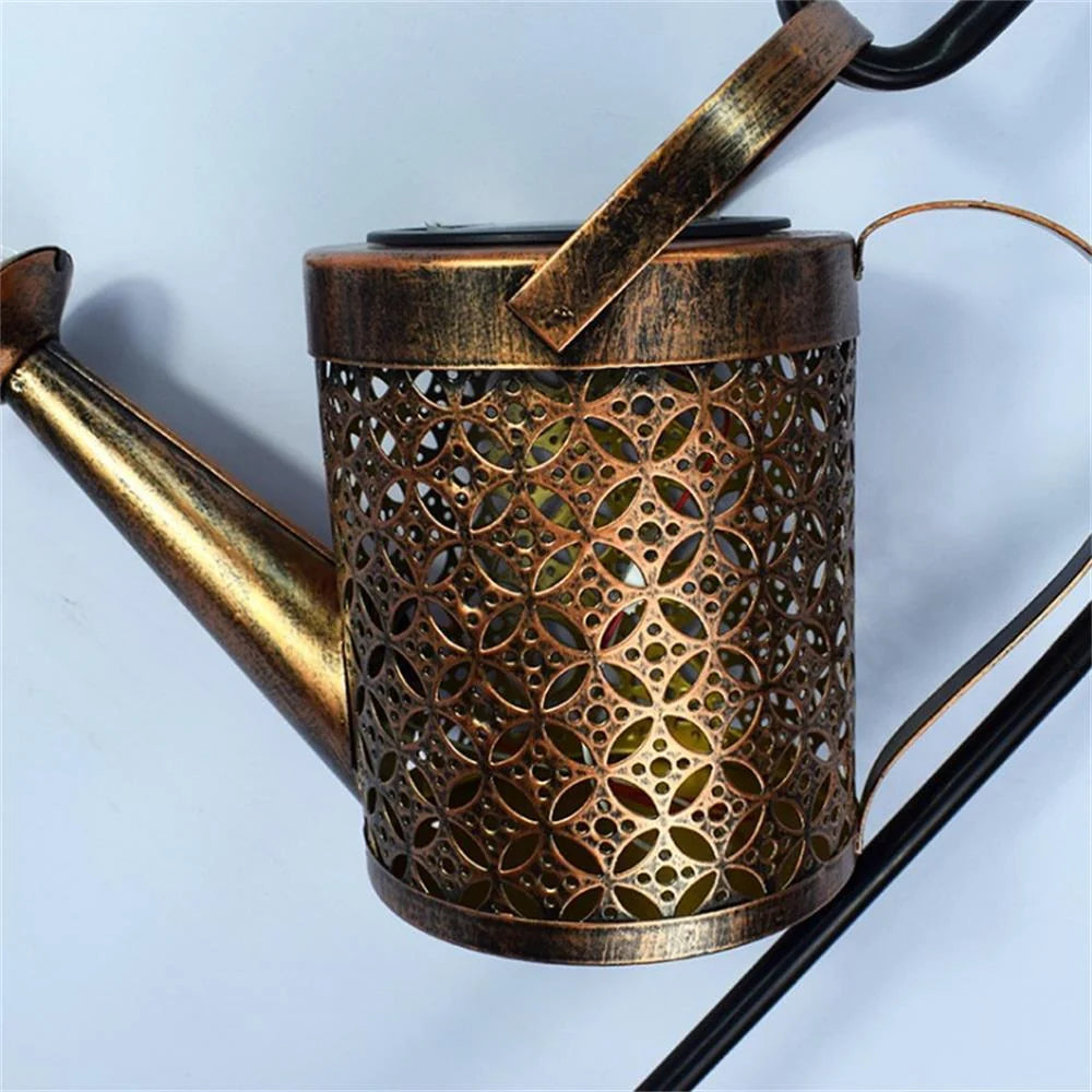 Outdoor Garden Light Watering Can Solar-Powered Auto On/Off