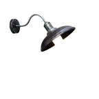 Outdoor Gooseneck Wall Light Cast Iron 1400 Lumens