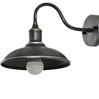 Outdoor Gooseneck Wall Light Cast Iron 1400 Lumens