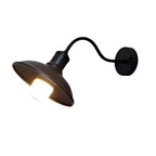 Outdoor Gooseneck Wall Light Cast Iron 1400 Lumens