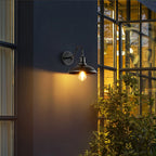 Outdoor Gooseneck Wall Light Cast Iron 1400 Lumens
