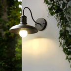 Outdoor Gooseneck Wall Light Cast Iron 1400 Lumens