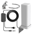 Outdoor HDTV Antenna Omnidirectional 460-Mile Range Smart Booster