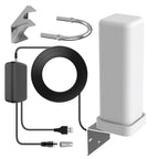 Outdoor HDTV Antenna Omnidirectional 460-Mile Range Smart Booster
