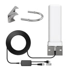Outdoor HDTV Antenna Omnidirectional 460-Mile Range Smart Booster