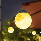 Outdoor Hanging Lantern Moon-Shaped LED & Solar