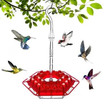 Outdoor Hummingbird Feeder Ant-Resistant 30 Feeding Ports