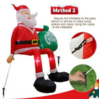 Outdoor Inflatable Santa 8-Foot Built-In LED