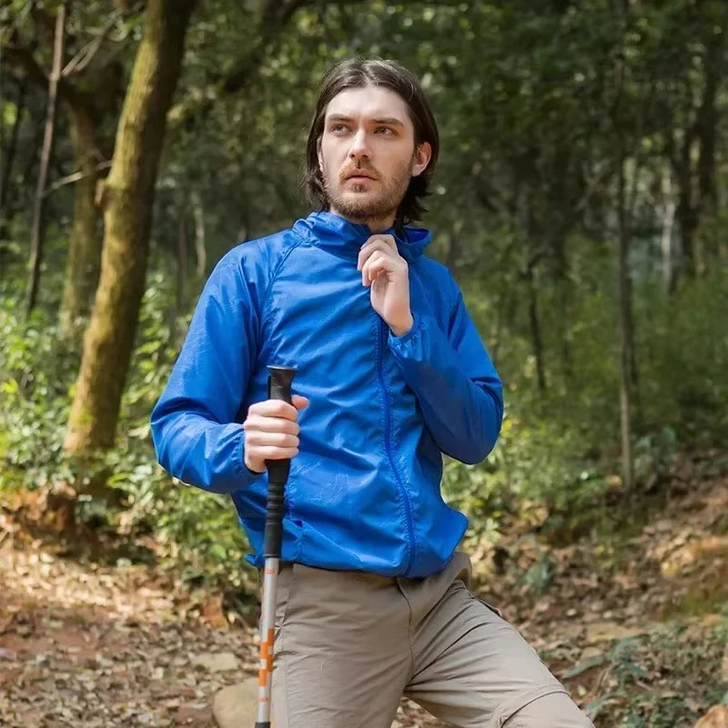 Outdoor Jacket Water-Repellent & Breathable Polyester Blend