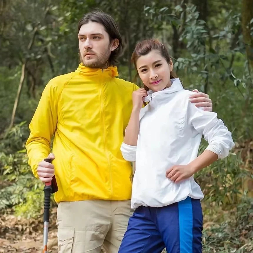 Outdoor Jacket Water-Repellent & Breathable Polyester Blend