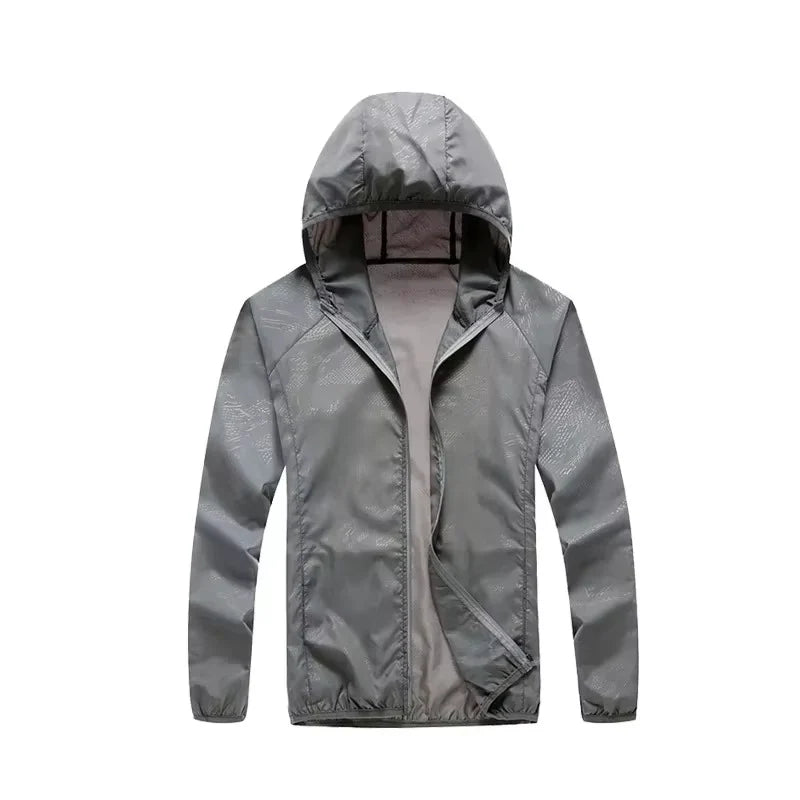 Outdoor Jacket Water-Repellent & Breathable Polyester Blend