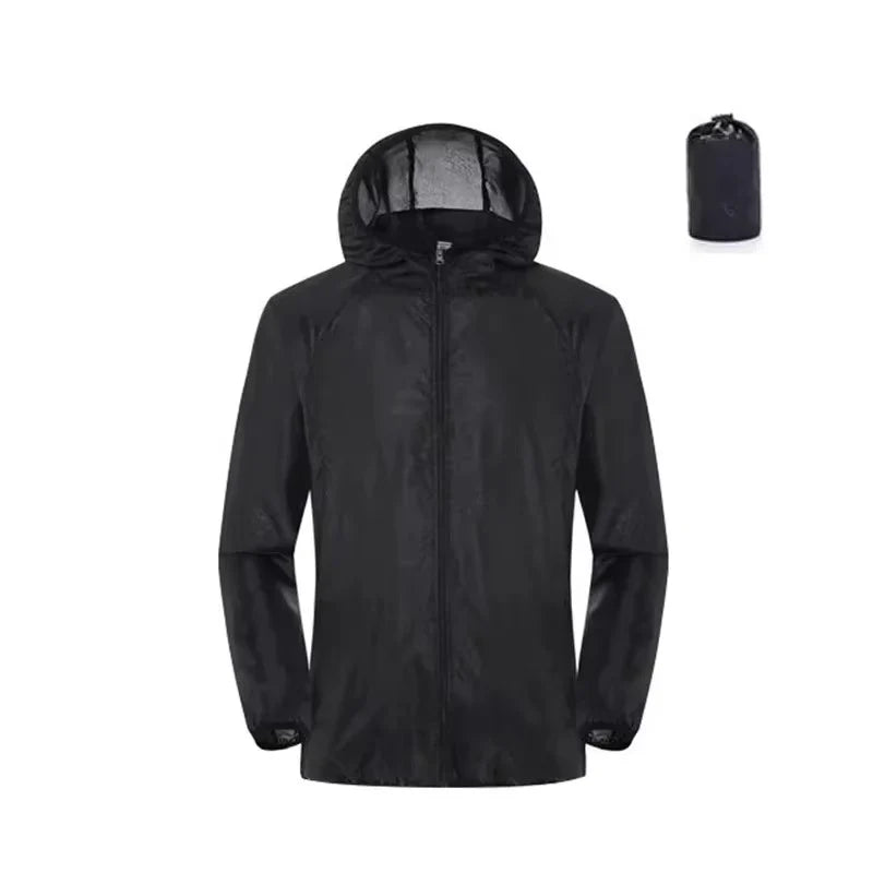 Outdoor Jacket Water-Repellent & Breathable Polyester Blend