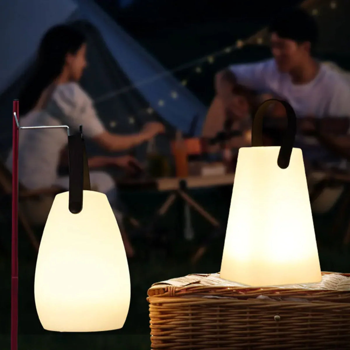 Outdoor LED Lamp Rechargeable Waterproof Remote & Timer