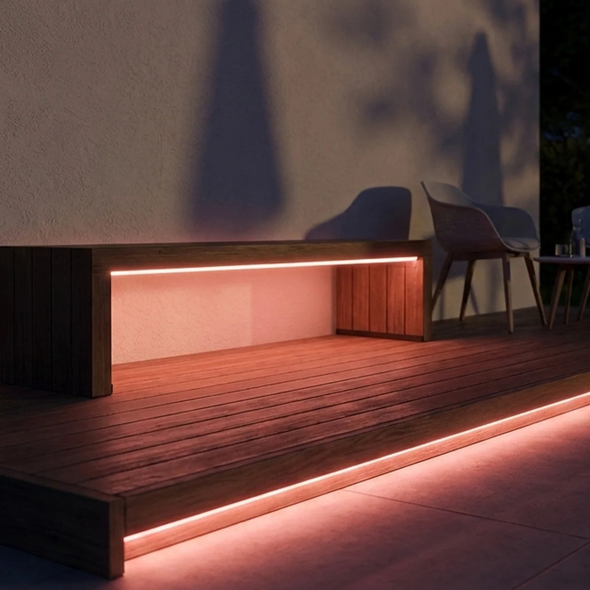 Outdoor LED Light Strip RGB Waterproof Hardwired 24V