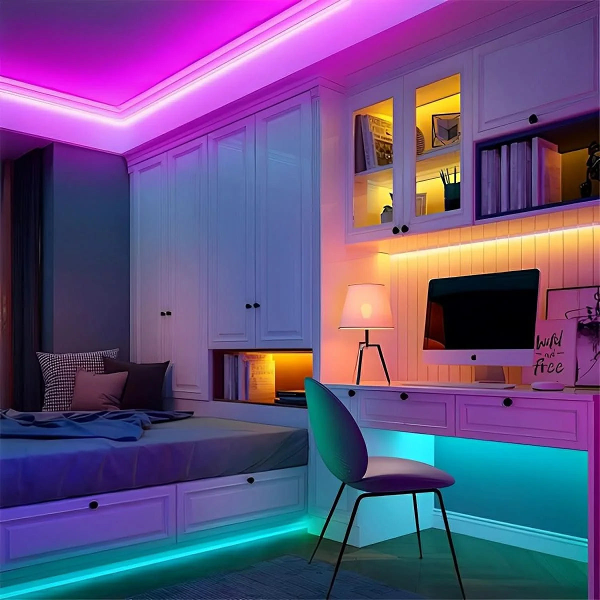 Outdoor LED Light Strip RGB Waterproof Hardwired 24V