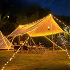 Outdoor LED String Lights Solar-Powered Warm White Waterproof