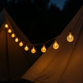 Outdoor LED String Lights Solar-Powered Warm White Waterproof