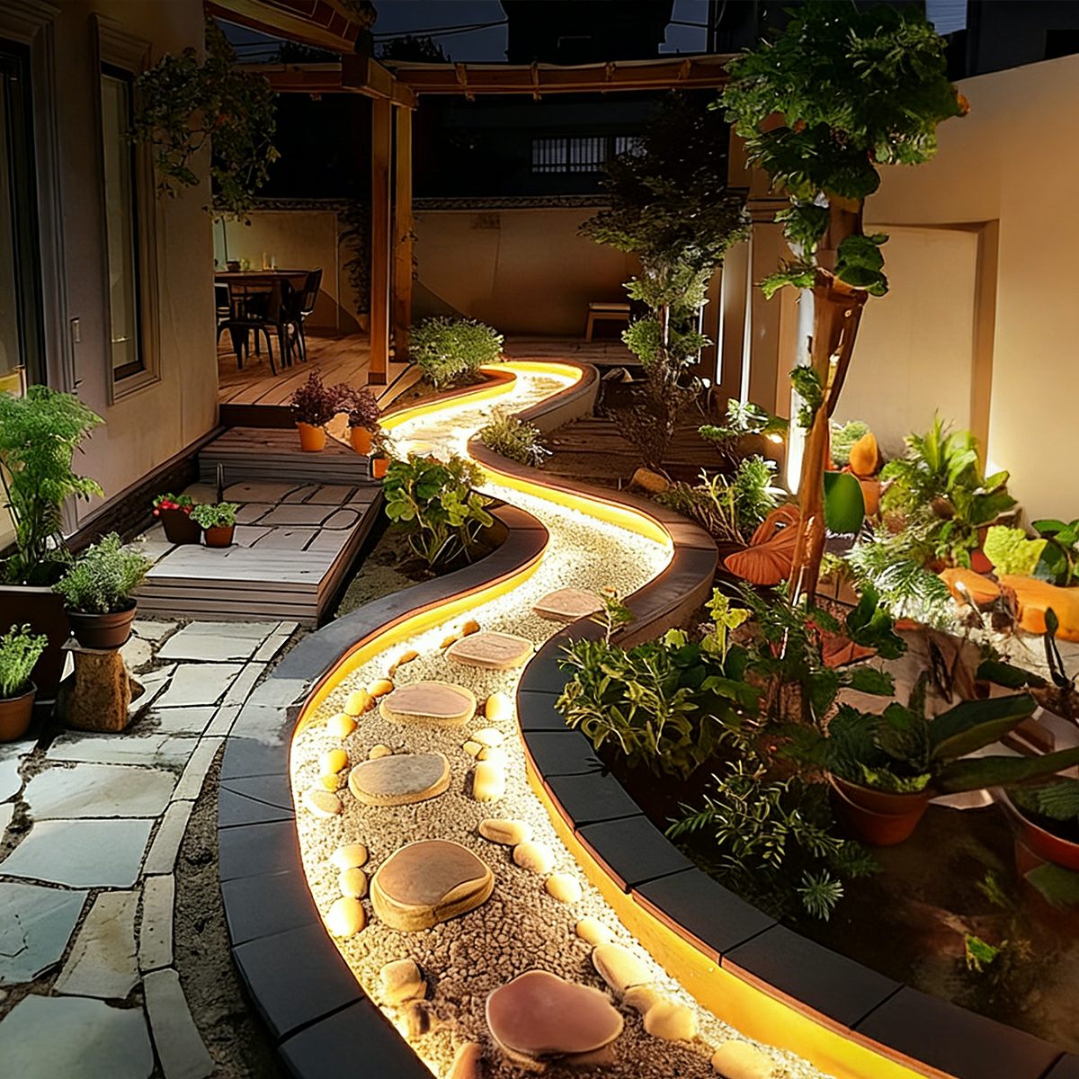 Outdoor LED Strip Light Flexible Silicone IP68 Waterproof