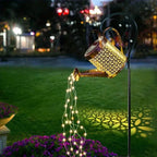 Outdoor Lantern Retro Watering Can Solar-Powered LED Fairy Lights