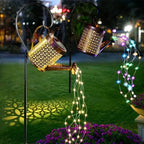 Outdoor Lantern Retro Watering Can Solar-Powered LED Fairy Lights