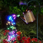 Outdoor Lantern Retro Watering Can Solar-Powered LED Fairy Lights
