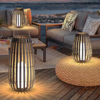 Outdoor Lantern Solar-Powered LED Hanging & Tabletop