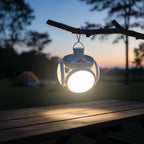 Outdoor Lantern Solar-Powered Weatherproof Adjustable Brightness