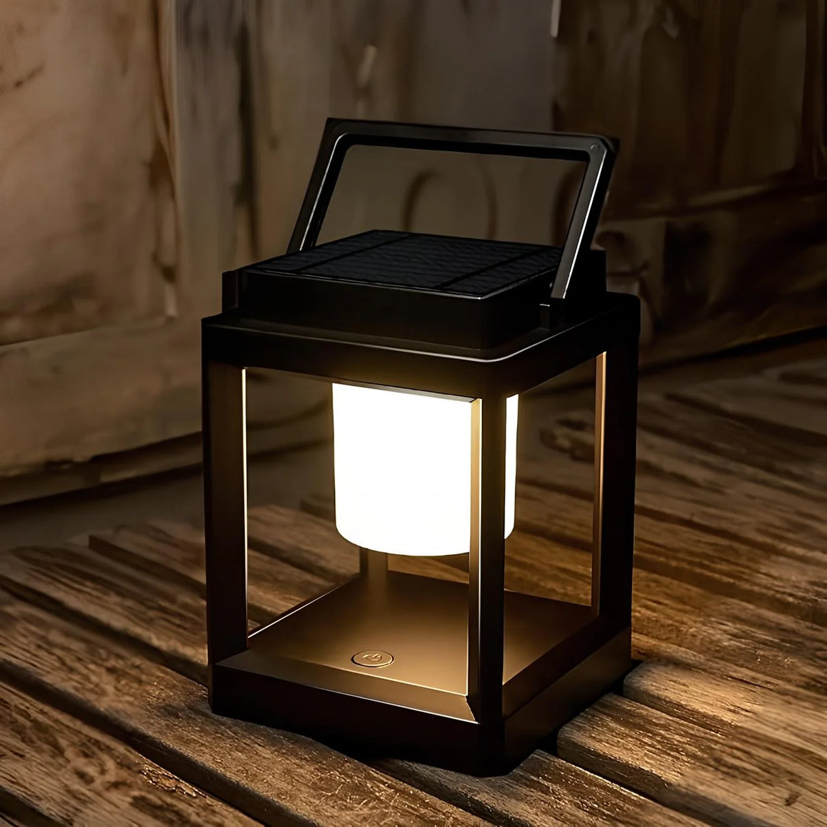 Outdoor Lantern Solar & USB Dimmable Warm Light