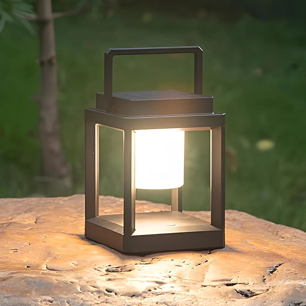 Outdoor Lantern Solar & USB Dimmable Warm Light