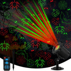 Outdoor Laser Projector Weather-Resistant RF Remote & Timer
