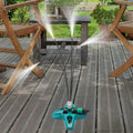 Outdoor Misting System Adjustable Nozzles & Garden Hose Connection