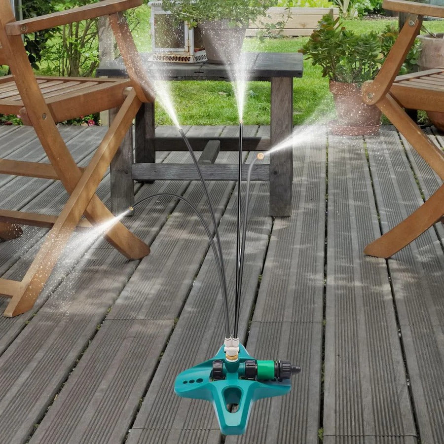 Outdoor Misting System Adjustable Nozzles & Garden Hose Connection