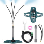Outdoor Misting System Adjustable Nozzles & Garden Hose Connection