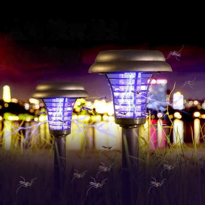 Outdoor Mosquito Trap Solar-Powered UV LED Waterproof