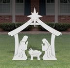 Outdoor Nativity Set Waterproof PVC Easy Assembly