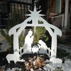 Outdoor Nativity Set Weather-Resistant Plastic Complete Figures