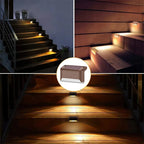 Outdoor Path Lights Solar-Powered Warm LED Automatic Dusk Sensor