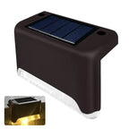Outdoor Path Lights Solar-Powered Warm LED Automatic Dusk Sensor