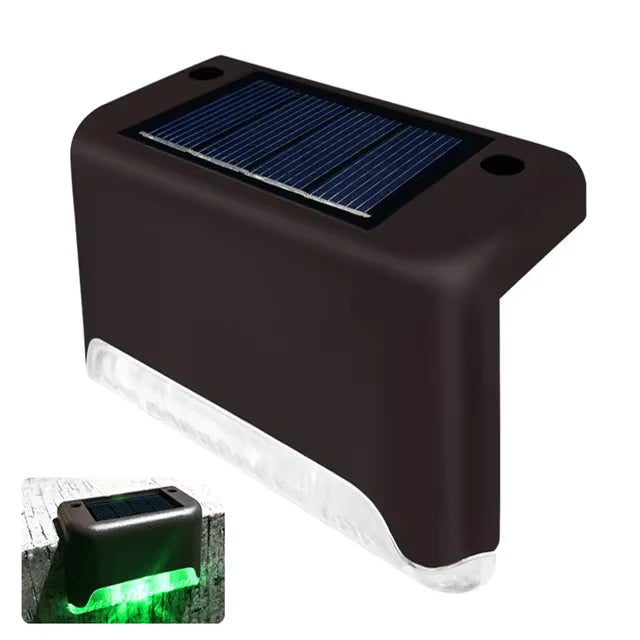 Outdoor Path Lights Solar-Powered Warm LED Automatic Dusk Sensor