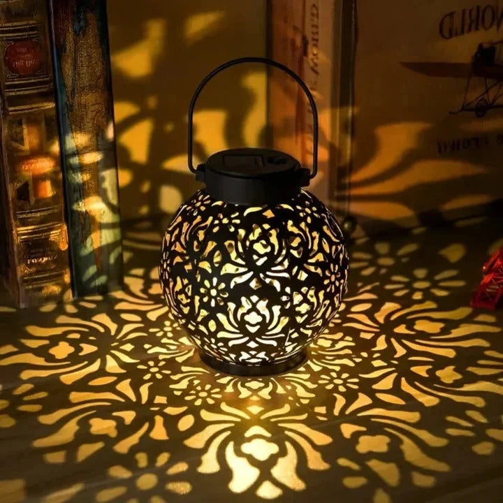 Outdoor Pendant Light Solar Remote Dimmable Weather-Resistant