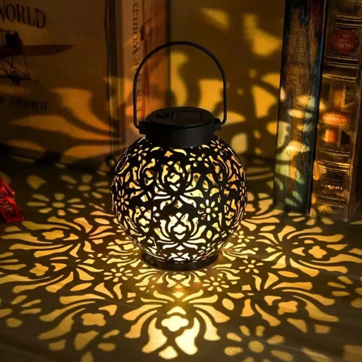 Outdoor Pendant Light Solar Remote Dimmable Weather-Resistant