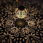 Outdoor Pendant Light Solar Remote Dimmable Weather-Resistant