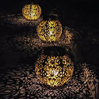 Outdoor Pendant Light Solar Remote Dimmable Weather-Resistant