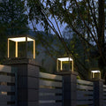 Outdoor Post Lamp Stainless Steel Open Frame Warm White