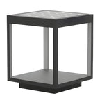 Outdoor Post Lamp Stainless Steel Open Frame Warm White