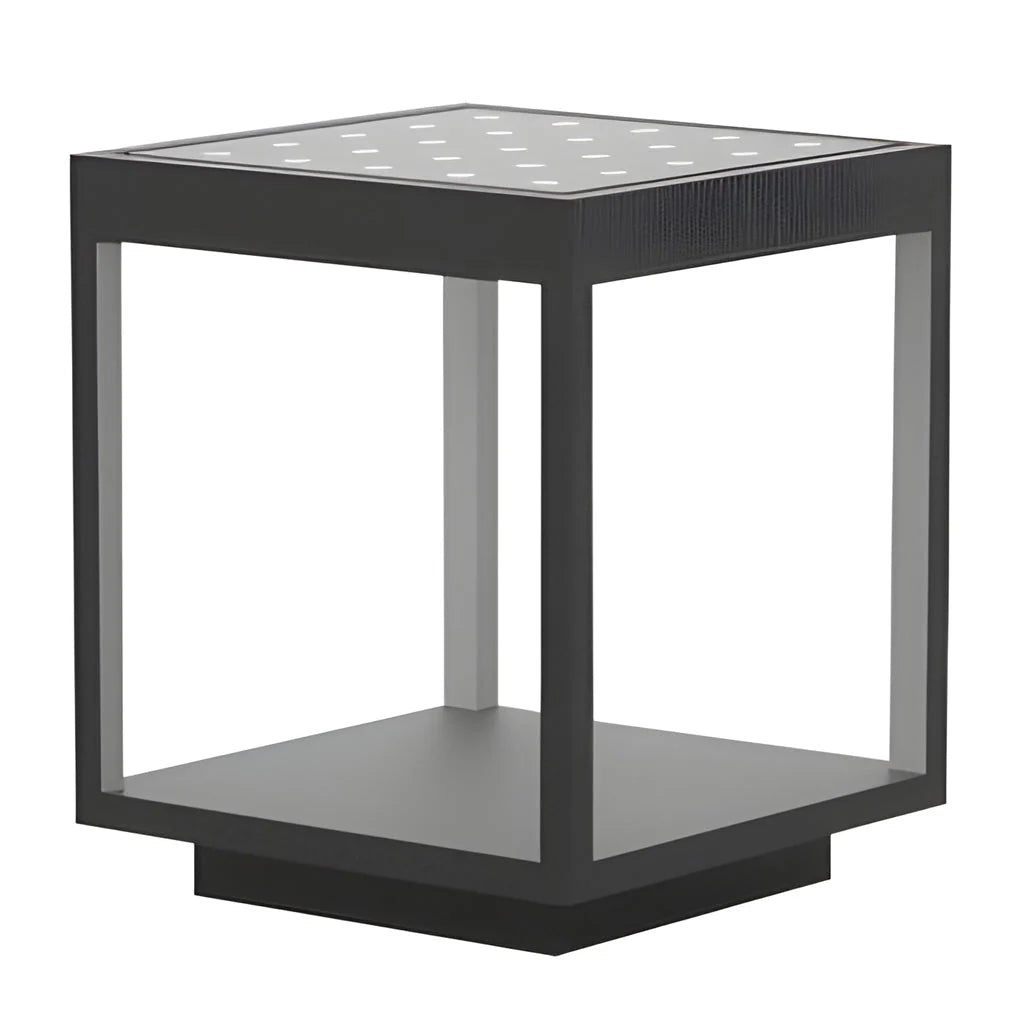 Outdoor Post Lamp Stainless Steel Open Frame Warm White