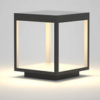 Outdoor Post Lamp Stainless Steel Open Frame Warm White