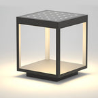 Outdoor Post Lamp Stainless Steel Open Frame Warm White