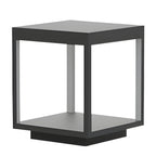 Outdoor Post Lamp Stainless Steel Open Frame Warm White