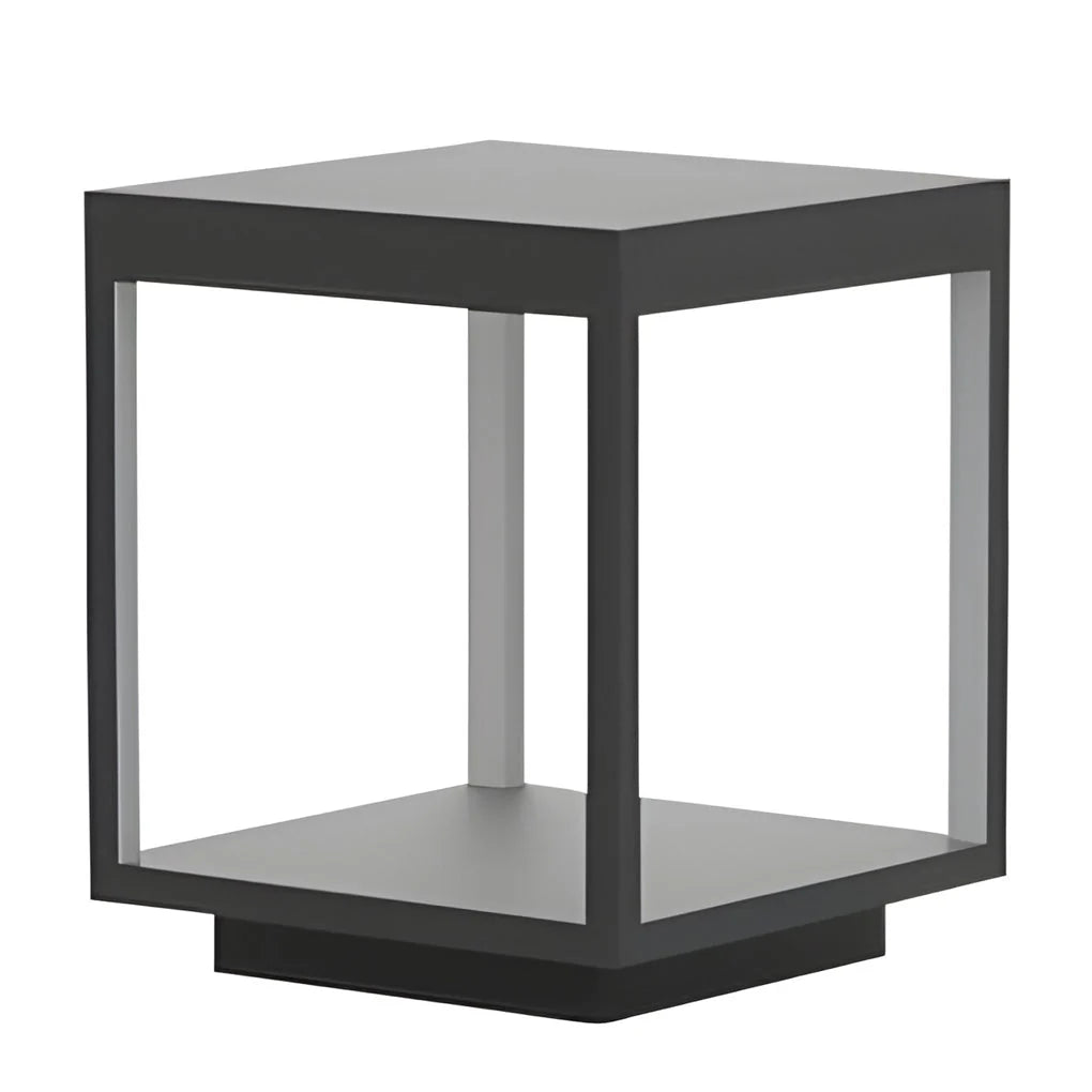 Outdoor Post Lamp Stainless Steel Open Frame Warm White